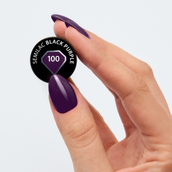 Semilac Lakier hybrydowy 100 Dark Purple 7ml
